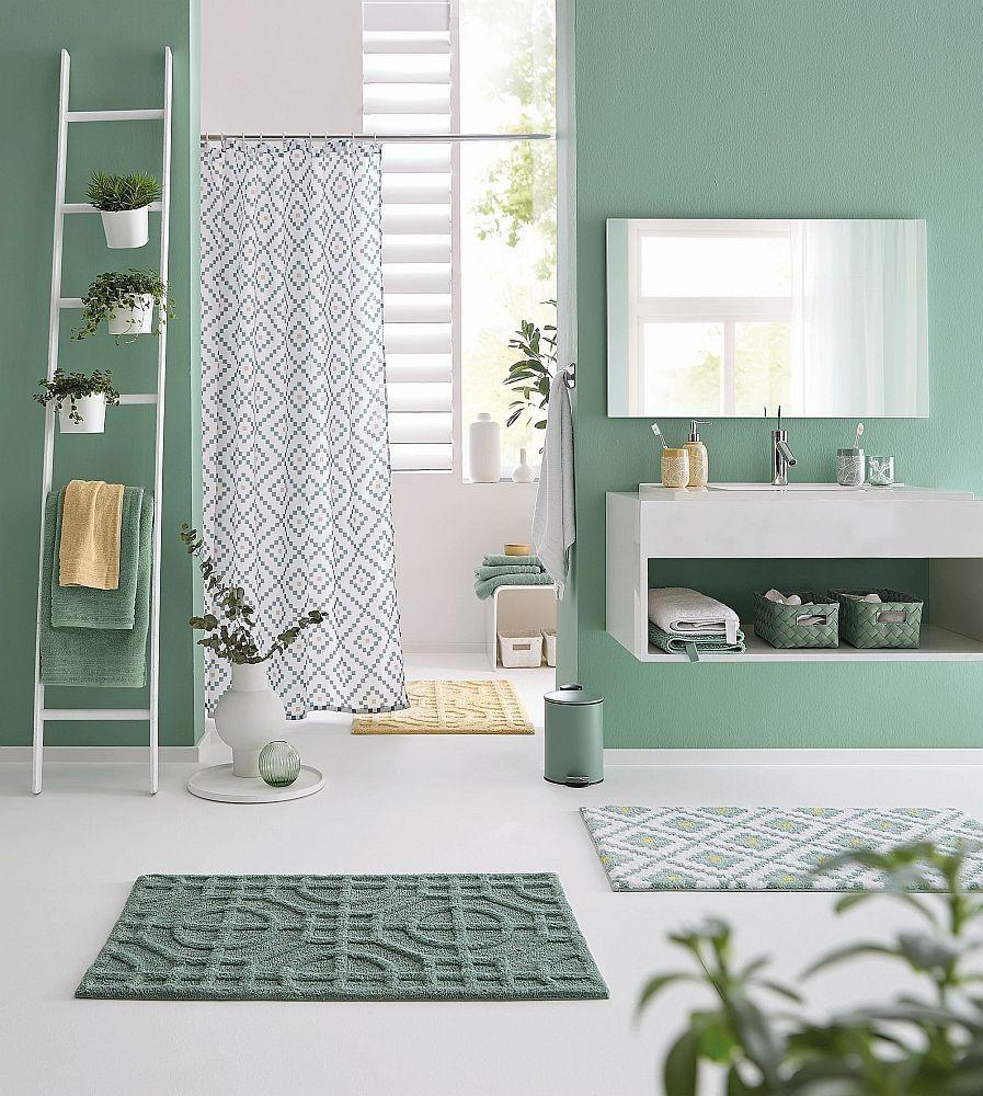 Kleine Wolke Alhambra Tekstylna zasłona prysznicowa zielony 180x200 cm nr. 3
