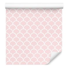 Tapeta GEOMETRYCZNA Do Salonu Różowe Wzory Ozdoba 53x1000  - Miniaturka zdjęcia nr 8