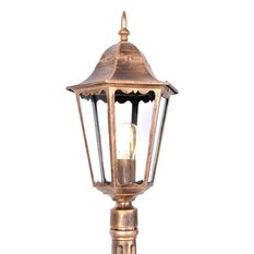 Lampa ogrodowa stojąca K-6006A / LOZANA 24x114x24 cm do ogrodu czarny/złoty - Miniaturka zdjęcia nr 2