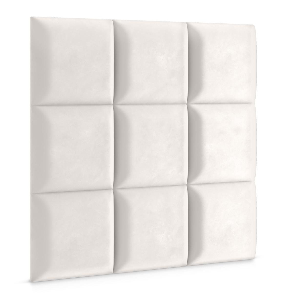 Panele tapicerowane 30x30 na ścianę wezgłowie kremowy nr. 3