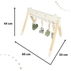 Stojak drewniany pałąk edukacyjny gimnastyczny dla niemowląt zawieszki dla dziecka  - Miniaturka zdjęcia nr 2