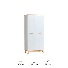 Szafa 85x52x185 cm  Sven  dwudrzwiowa sosna andersen dąb nash do sypialni i pokoju - Miniaturka zdjęcia nr 2