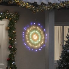 Ozdoby świąteczne ze 140 lampkami LED, 4 szt., kolorowe, 17 cm - Miniaturka zdjęcia nr 3