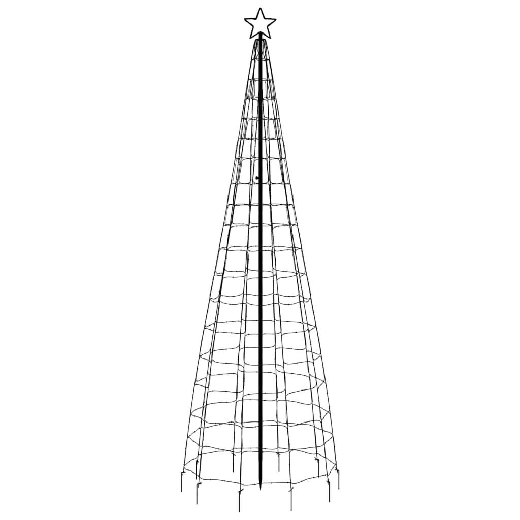 Choinka 300 cm z lampek z kołkami 570 LED ciepłe białe do ogrodu nr. 5