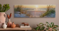 Obraz Do Salonu PLAŻA Morze Zachód Słońca Panorama Pejzaż 145x45cm - Miniaturka zdjęcia nr 4