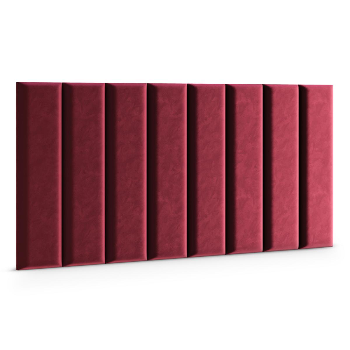  Panele tapicerowane 80x20 cm na ścianę magic velvet bordowy nr. 3