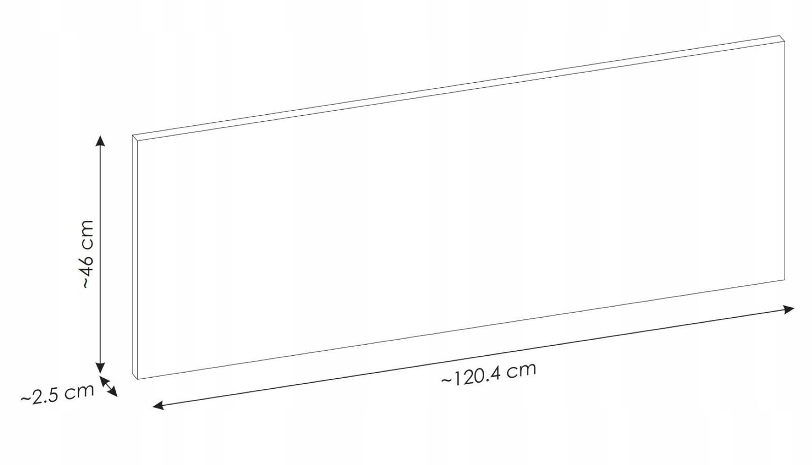 Blat do szafki pod umywalkę 120 cm czarny mdf 2,5 cm do łazienki  nr. 4