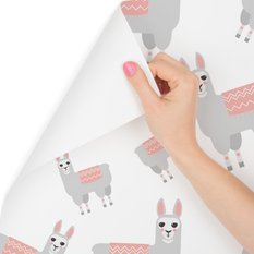 Tapeta do pokoju dziecięcego, zwierzęta, lamy  - Miniaturka zdjęcia nr 3