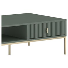 Stolik kawowy Maggiore 104,2 cm smoke green zielony złoty - Miniaturka zdjęcia nr 7