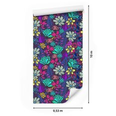 Tapeta Dla Dziewczynki Kolorowe KWIATKI Roślinki 53x1000  - Miniaturka zdjęcia nr 2