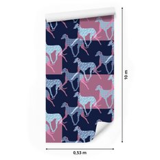 Tapeta Dla Dzieci KOLOROWE Sylwetki Psów Dekor  - Miniaturka zdjęcia nr 2