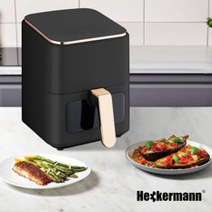 Frytkownica beztłuszczowa Air Fryer 4L Heckermann® RA510D Złota - Miniaturka zdjęcia nr 7