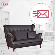 Zestaw wypoczynkowy eko skóra sofa + 2 fotele - Miniaturka zdjęcia nr 5