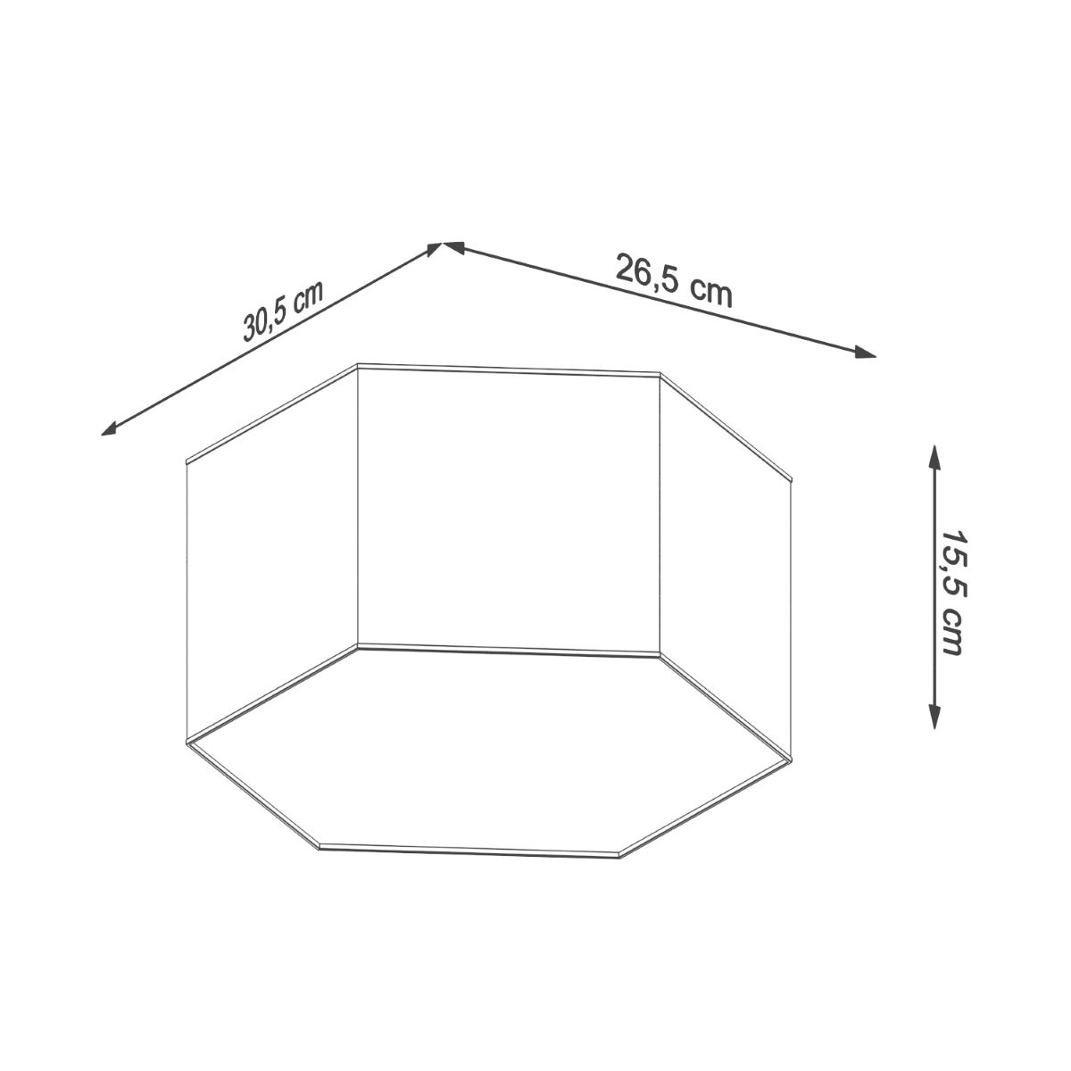 Plafon SUNDE 15 biały 15.5x26.5x30.5cm nowoczesna lampa E27 do salonu nr. 7