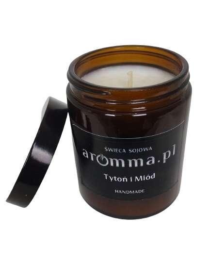 Świeca sojowa zapachowa Tytoń i Miód 180 ml - Aromma nr. 2