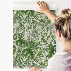 Tapeta W Rolce Egzotyczne LIŚCIE Palma Monstera 53x1000  - Miniaturka zdjęcia nr 8