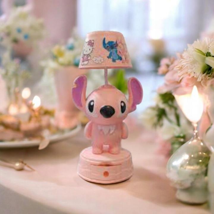 Lampka nocna Lilo & Stich LED dla dziecka różowa nr. 4