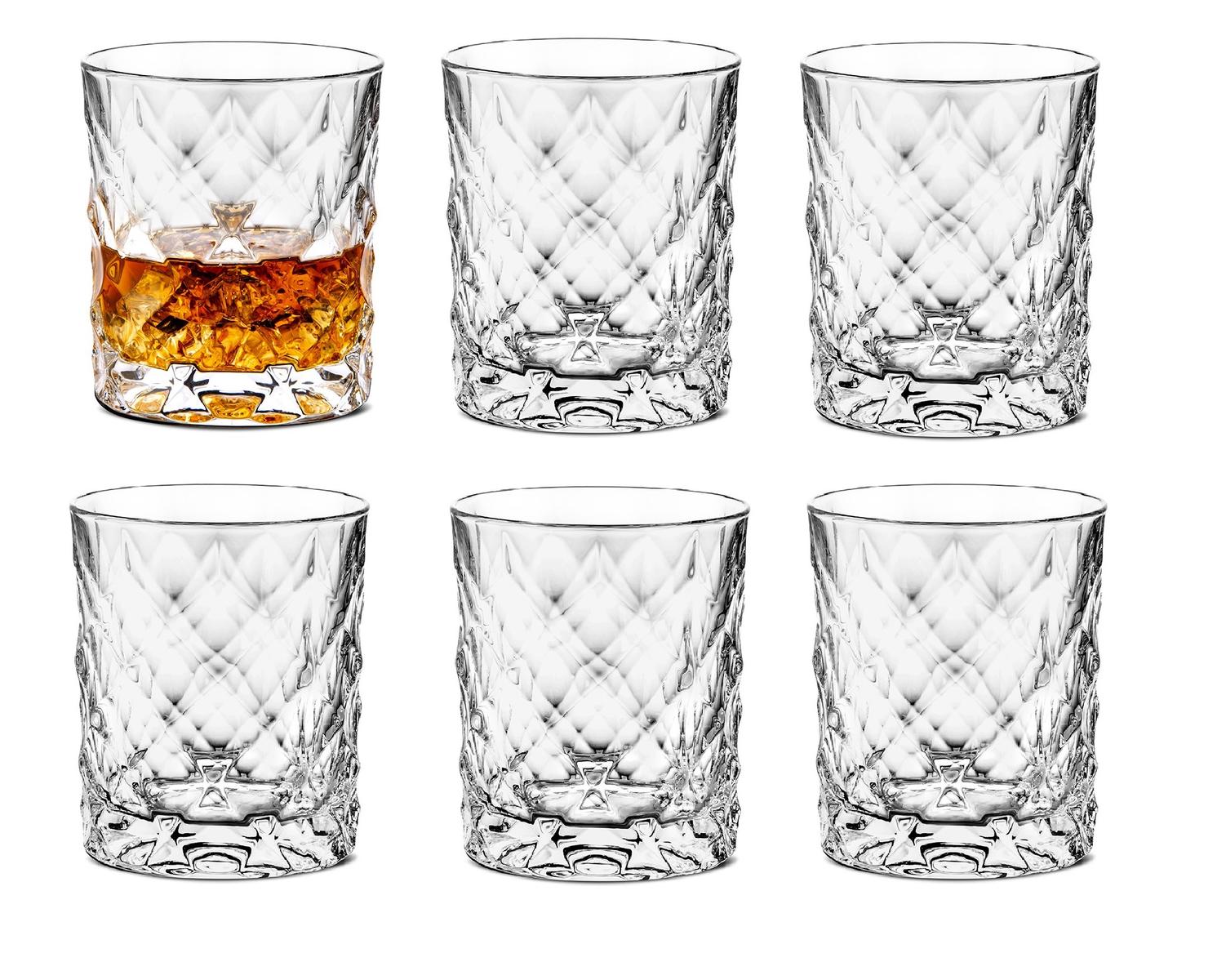 Szklanki  Illusion Bohemia 8 cm na prezent do barku do whisky kryształowe