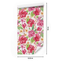 Tapeta Do Salonu Egzotyczne KWIATY Liście Natura 53x1000  - Miniaturka zdjęcia nr 2