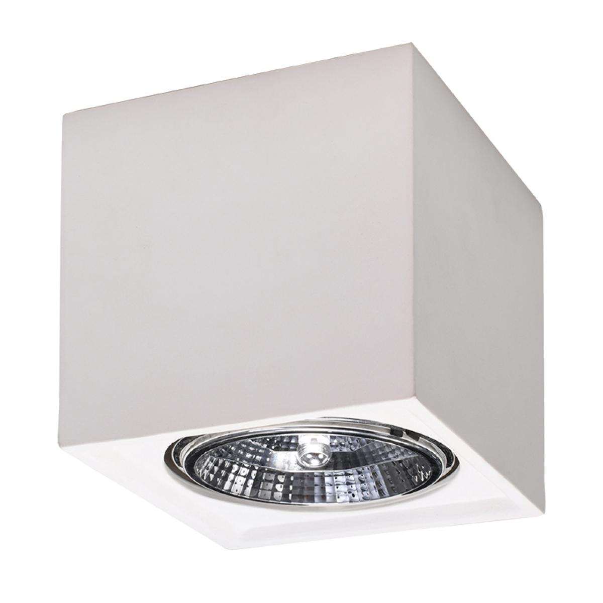 Plafon ceramiczny SEIDA 14x14x14cm nowoczesna lampa GU10/ES111 do salonu 