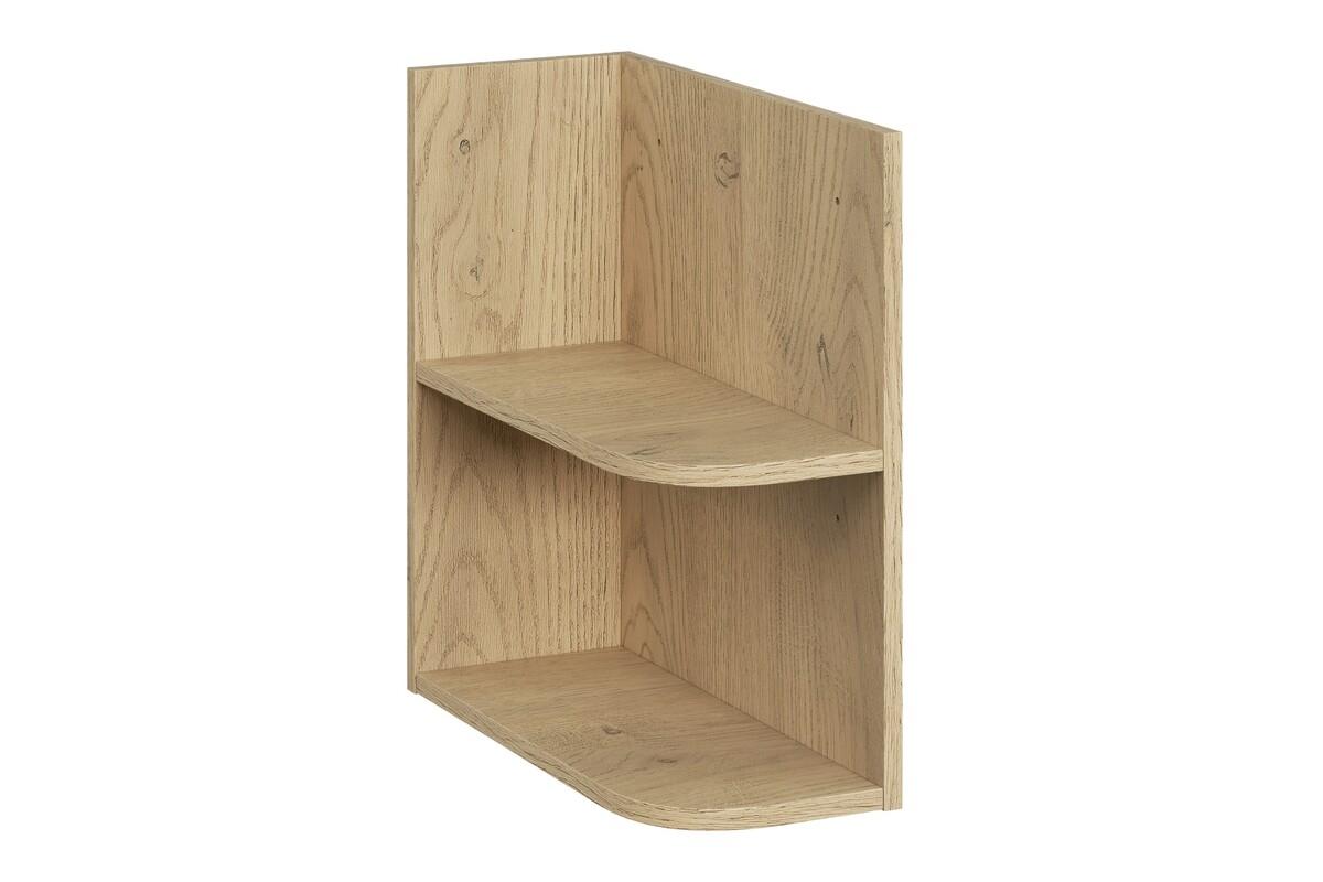 Szafka łazienkowa z umywalką 100 cm z blatem Aster White zestaw regał otwarty wisząca gładka biała dąb cremona do łazienki  nr. 7