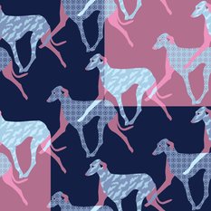 Tapeta Dla Dzieci KOLOROWE Sylwetki Psów Dekor  - Miniaturka zdjęcia nr 6