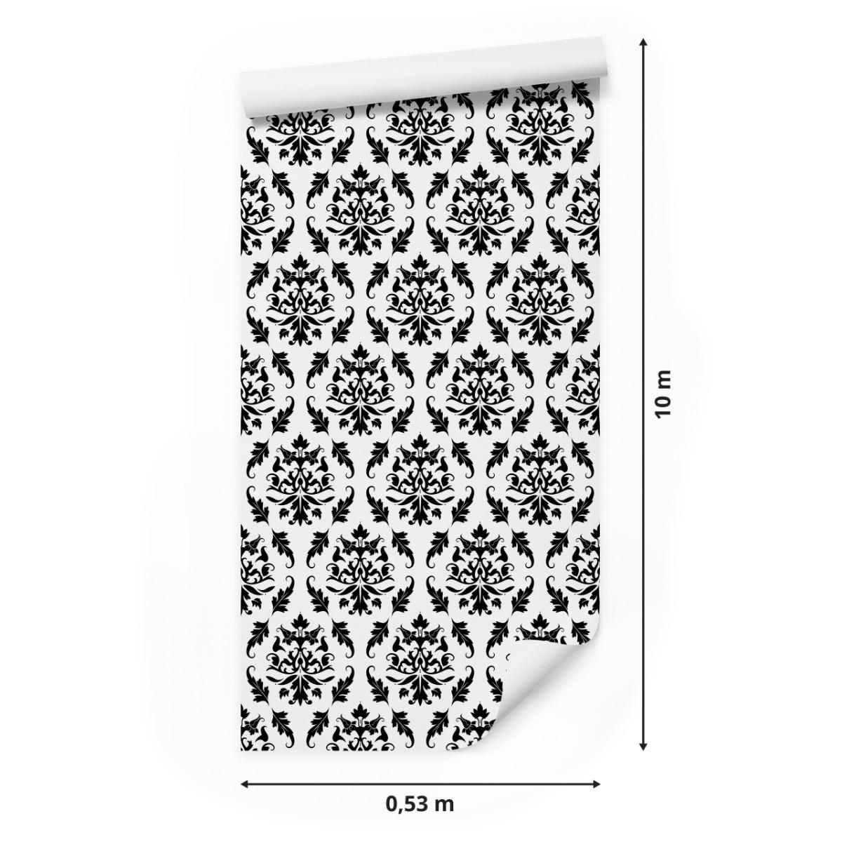 Tapeta Czarno-Białe ORNAMENTY Eleganckie Wzory  nr. 2