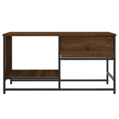 Stolik kawowy 85,5x51x45 cm do salonu pokoju dziennego brązowy dąb - Miniaturka zdjęcia nr 6