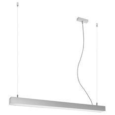 Lampa wisząca PINNE 90 szara 4000K 150x6x90cm nowoczesna LED do salonu - Miniaturka zdjęcia nr 1