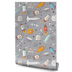 Tapeta rakiety kosmonauci niebo do pokoju chłopca  - Miniaturka zdjęcia nr 1