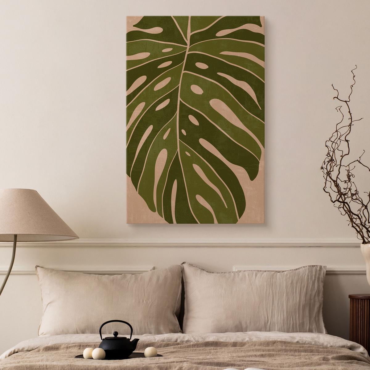 Obraz Do Salonu Liście Tropikalne Monstera Styl Boho Natura 30x40cm nr. 5