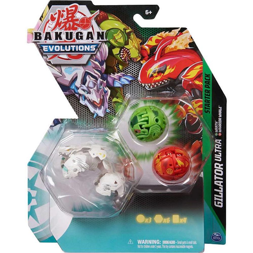 BAKUGAN EVOLUTIONS ZESTAW STARTOWY 3-PAK ULTRA GILLATOR WRATH WARRIOR WHALE