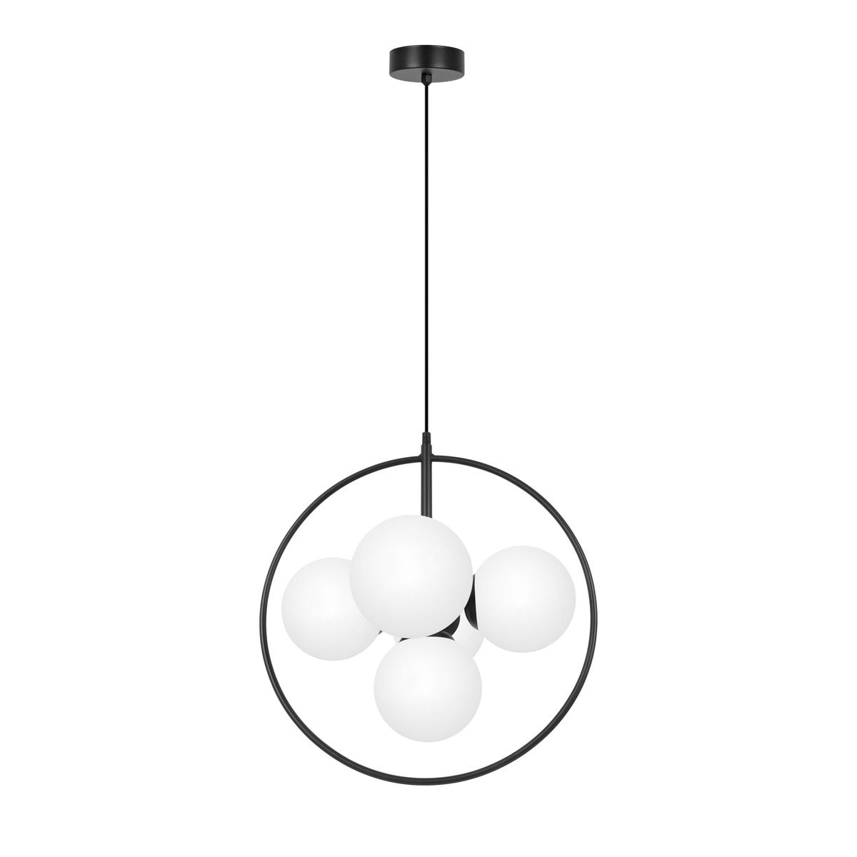 Lampa wisząca K-3838 GEO 45x100x38 cm do salonu lub pokoju czarny/biały