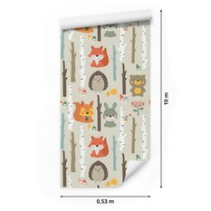 Tapeta dla dzieci – Słodkie leśne zwierzątka  - Miniaturka zdjęcia nr 2