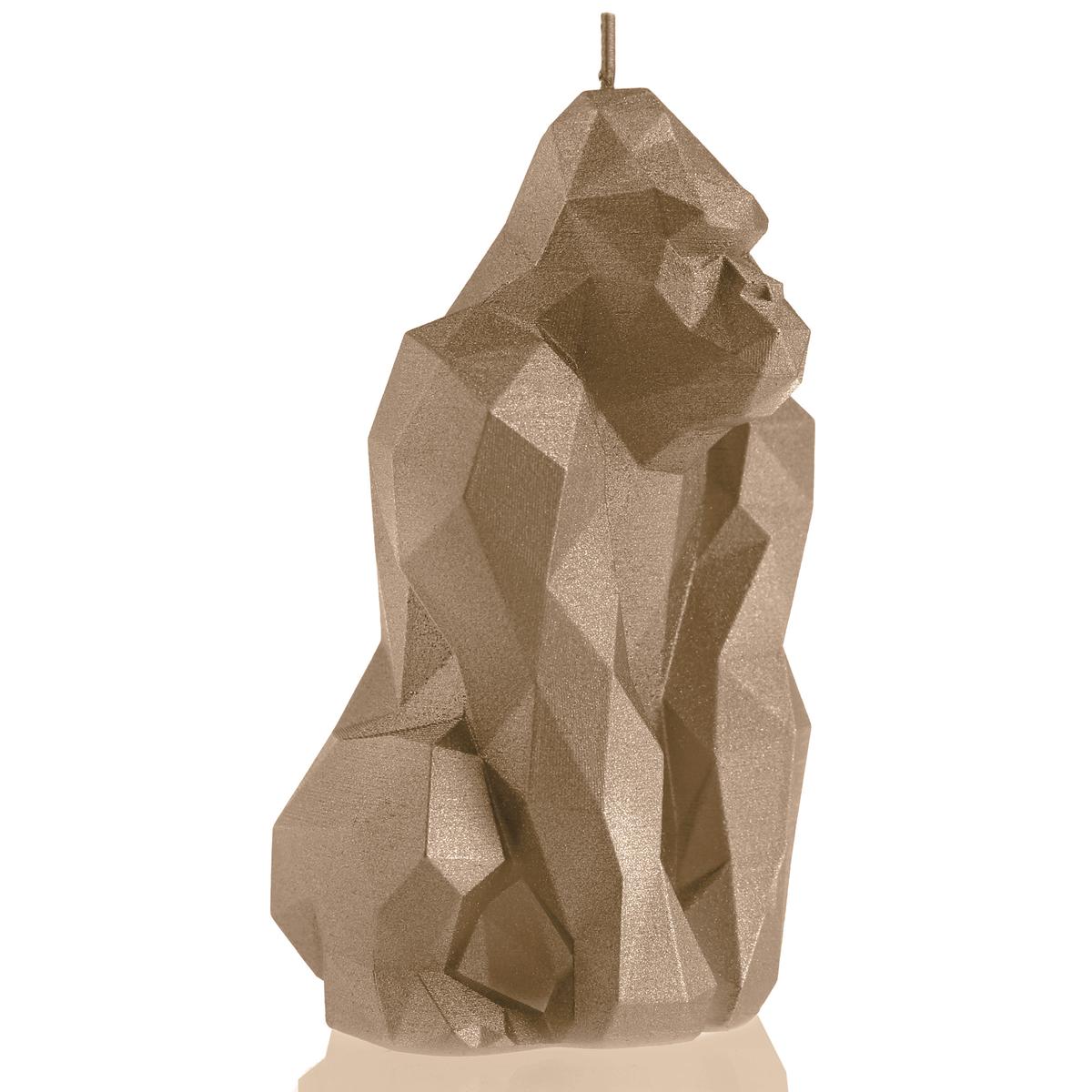 Świeca Gorilla Low-Poly Gold