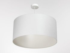 Lampa wisząca 40cm LEN LIGHT biała do salonu - Miniaturka zdjęcia nr 5