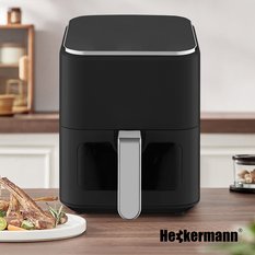 Frytkownica beztłuszczowa Air Fryer 4L Heckermann® RA510D Srebrna - Miniaturka zdjęcia nr 2