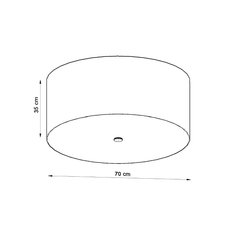 Plafon OTTO 70 biały 35x70x70cm E27 nowoczesna lampa do salonu - Miniaturka zdjęcia nr 4