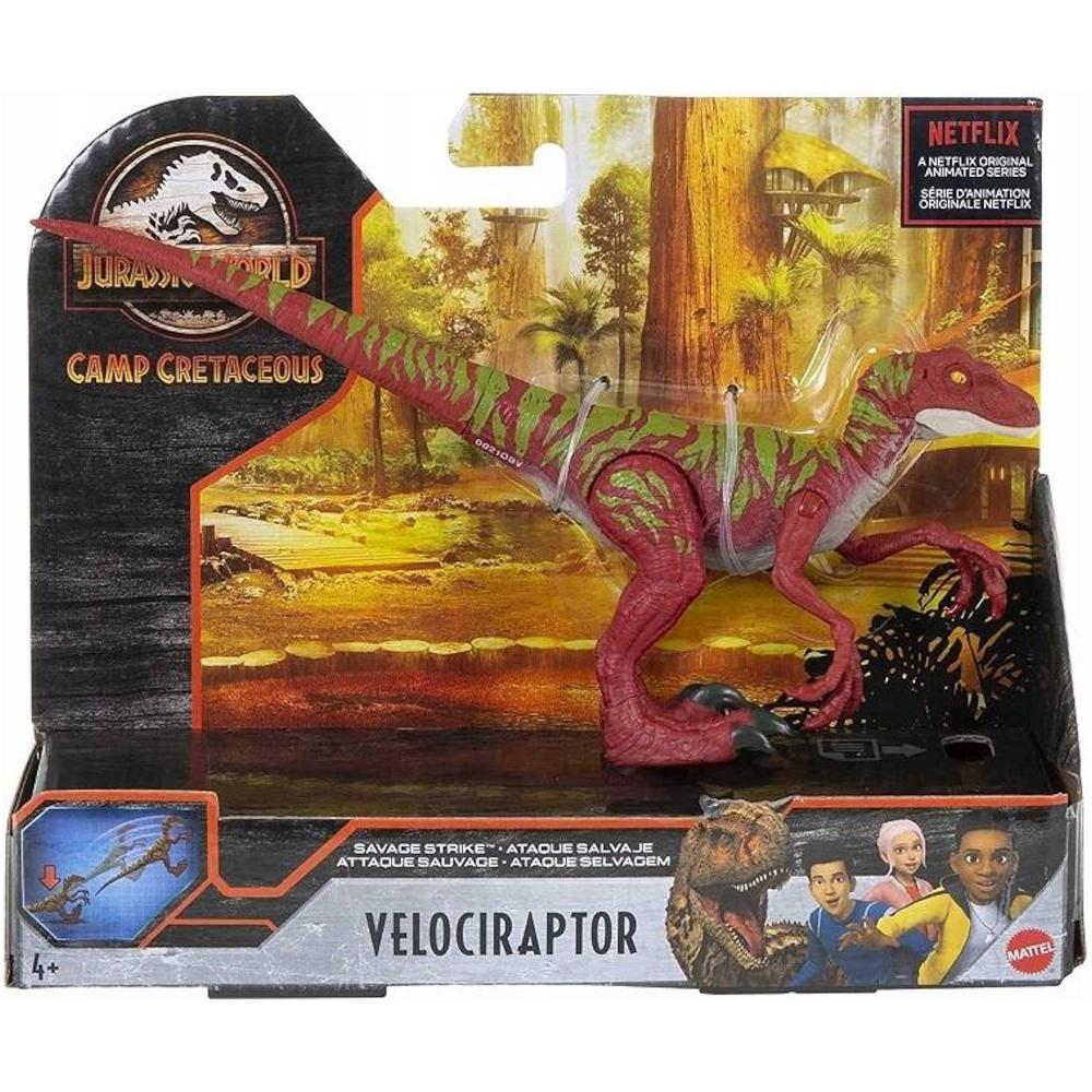 Ruchomy dinozaur velociraptor jurassic world camp cretaceous park jurajski dla dziecka