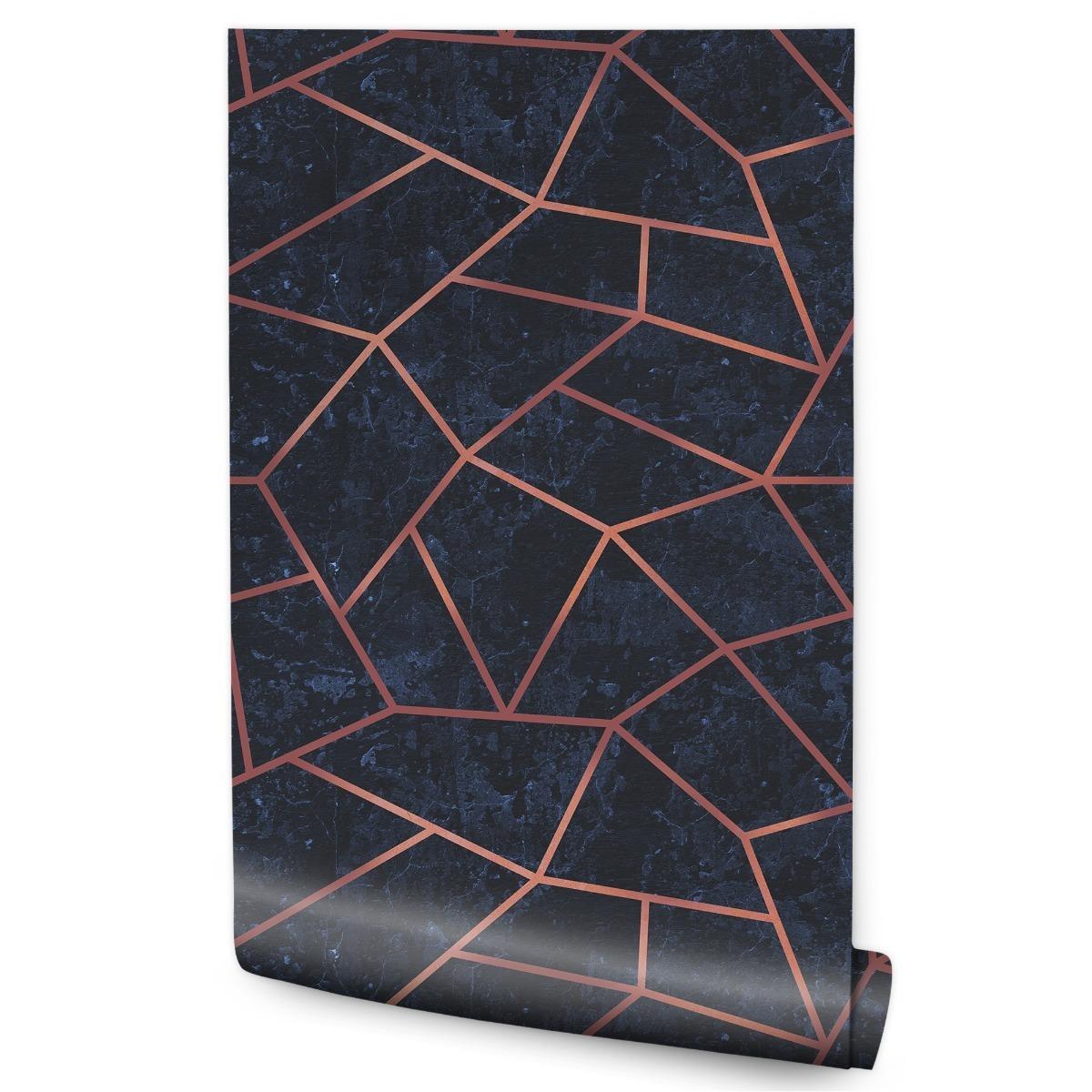 Tapeta do Salonu w Stylu SOHO Geometryczny Wzór 3D 