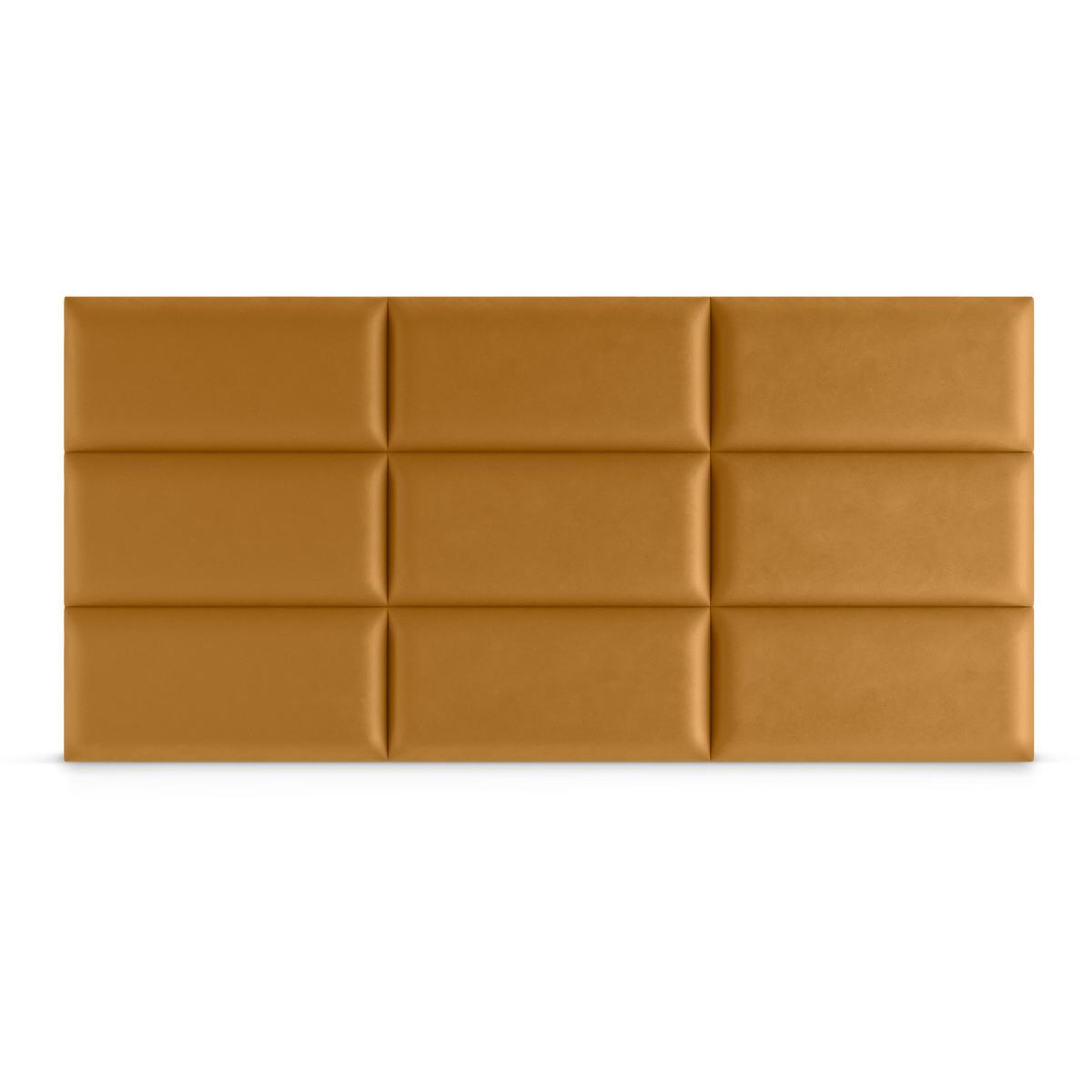 Panele tapicerowane  60x30 cm na ścianę prostokąt żółty nr. 4