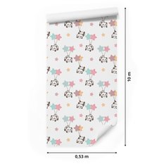 Tapeta dla dzieci – Gwiazdki i pandy  - Miniaturka zdjęcia nr 2