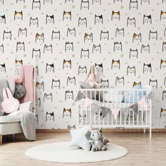 Tapeta dla dzieci – Wesołe kotki  - Miniaturka zdjęcia nr 4