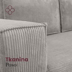 Kanapa rozkładana Verona 248x52x93 cm wersalka z funkcją spania i pojemnikiem pianka sztruks szary do salonu - Miniaturka zdjęcia nr 6