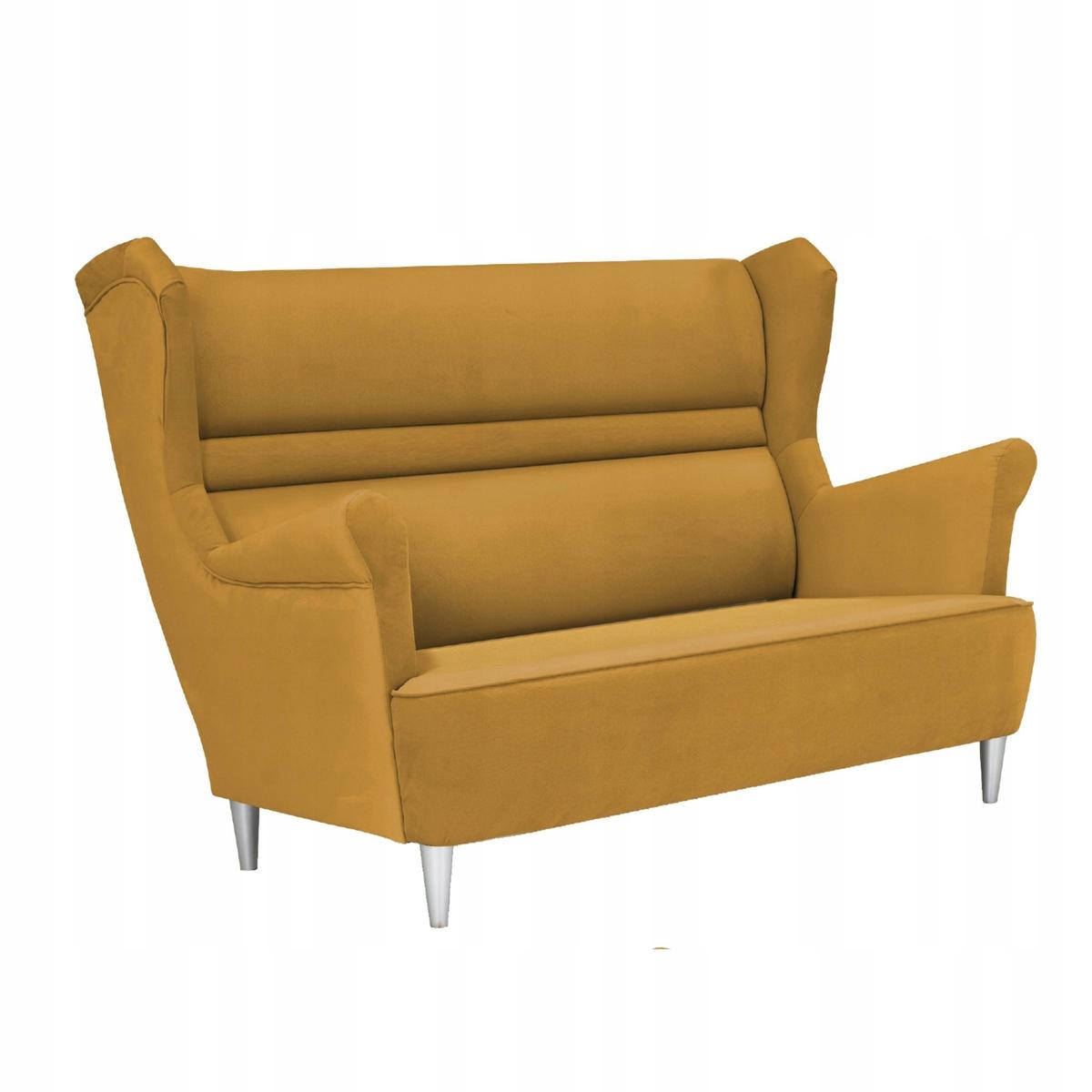 Zestaw wypoczynkowy ZOJA sofa + 2 fotele miodowe do salonu  nr. 2