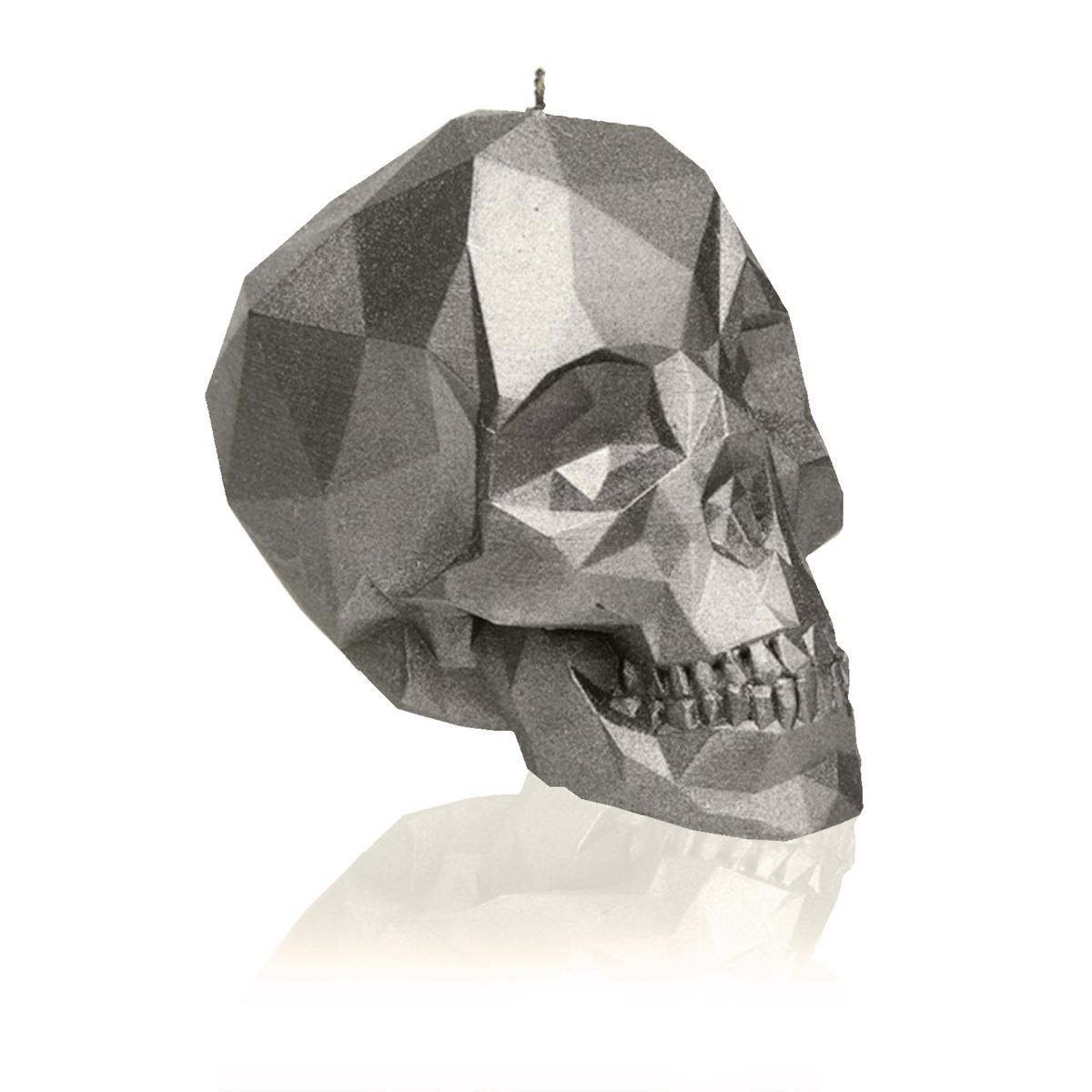 Świeca Skull Low-Poly Brass Small nr. 4