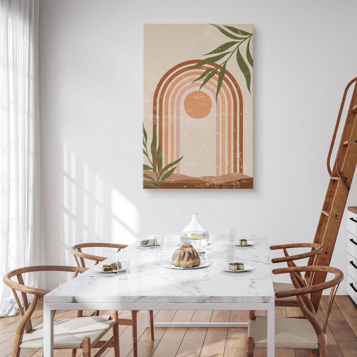 Obraz Na Płótnie Zachód Słońca Styl Boho Minimalizm Natura 80x120cm nr. 4