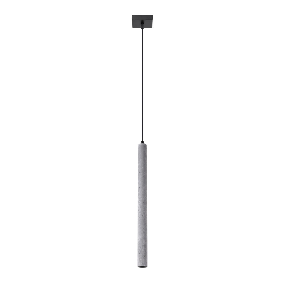 Lampa wisząca PASTELO 1 beton 120x3.5x3.5cm nowoczesna lampa G9 do salonu nr. 1