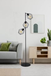 Lampa podłogowa K-4471 BENET 30x161x30 cm do salonu lub pokoju czarny - Miniaturka zdjęcia nr 3