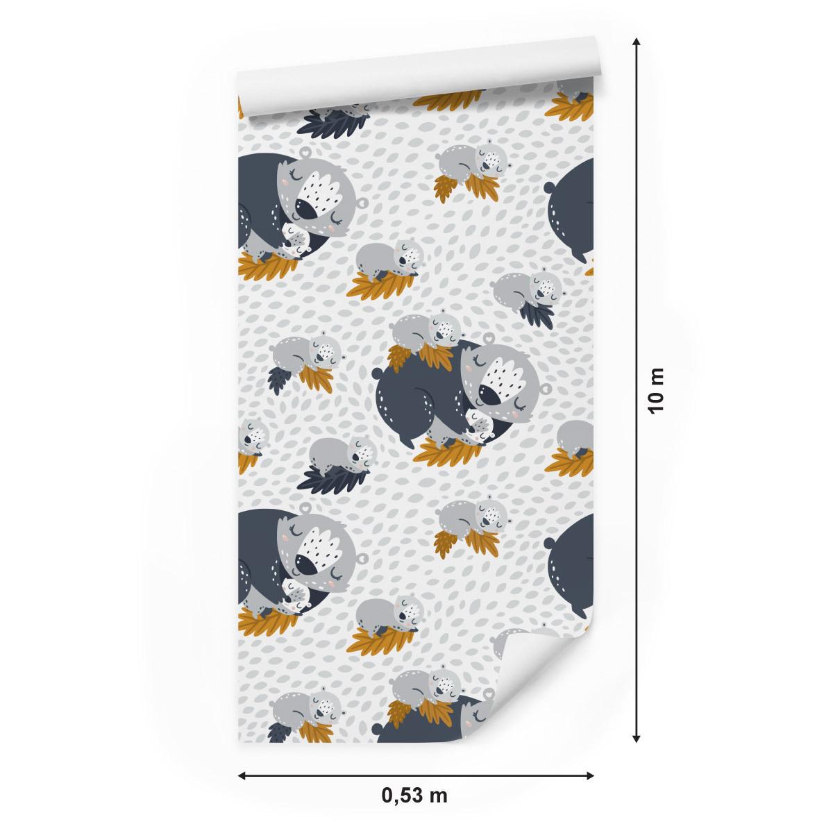 Tapeta misie koala liście rośliny pokój dziecka  nr. 2